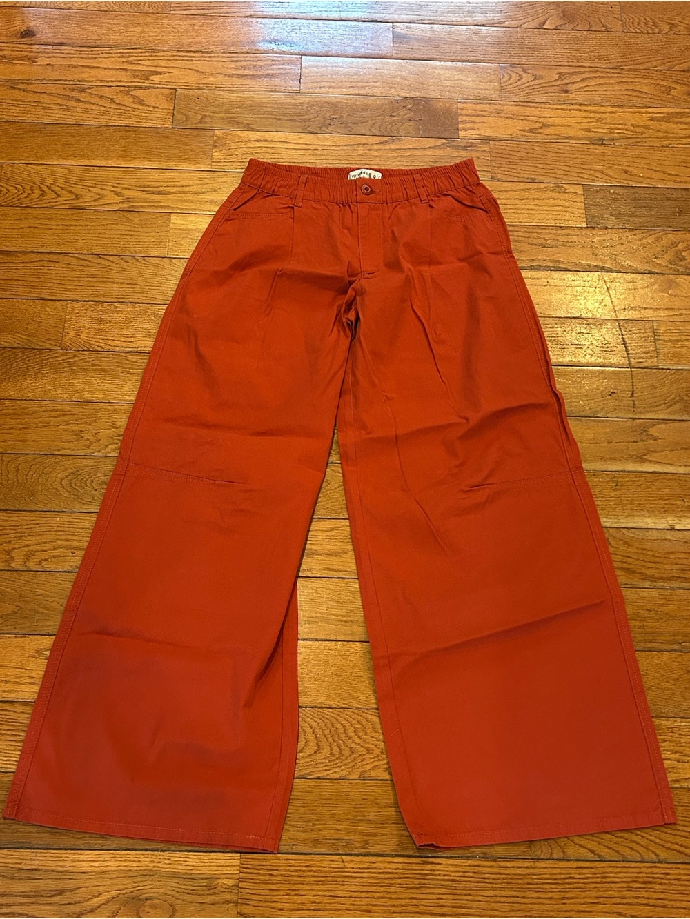 Madden Girl Baggy UFO Pants Music Festival EDM Hippie Burnt Orange y2k Size 5
